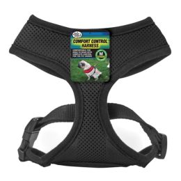 Four Paws Comfort Control Dog Harness Black Medium