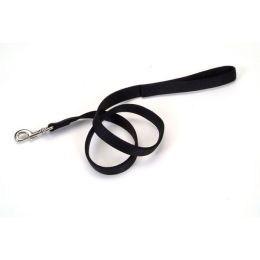 Coastal Double-Ply Nylon Dog Leash Black 1 in x 6 ft