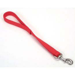 Coastal Double-Ply Nylon Traffic Dog Leash Red 1 in x 24 in