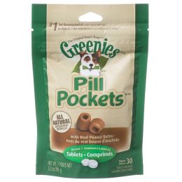 Greenies Pill Pocket Peanut Butter Flavor Dog Treats (size: Small - 30 Treats (Tablets))